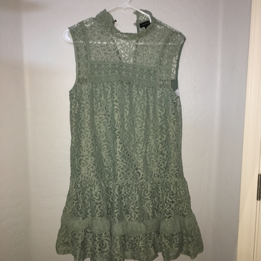 NWT Sage Green Mock Neck Dress